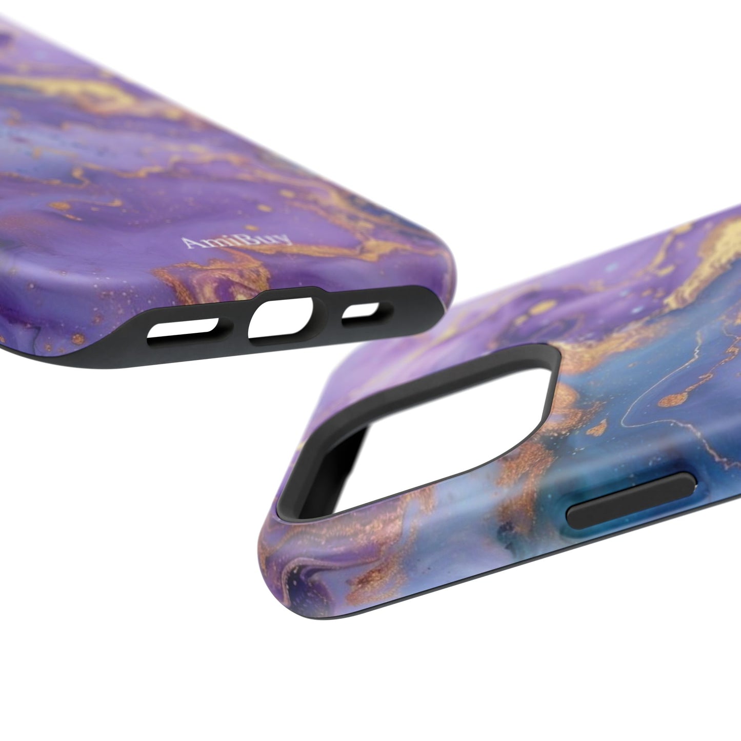 Purple Marble Magnetic Impact-Resistant Phone Case