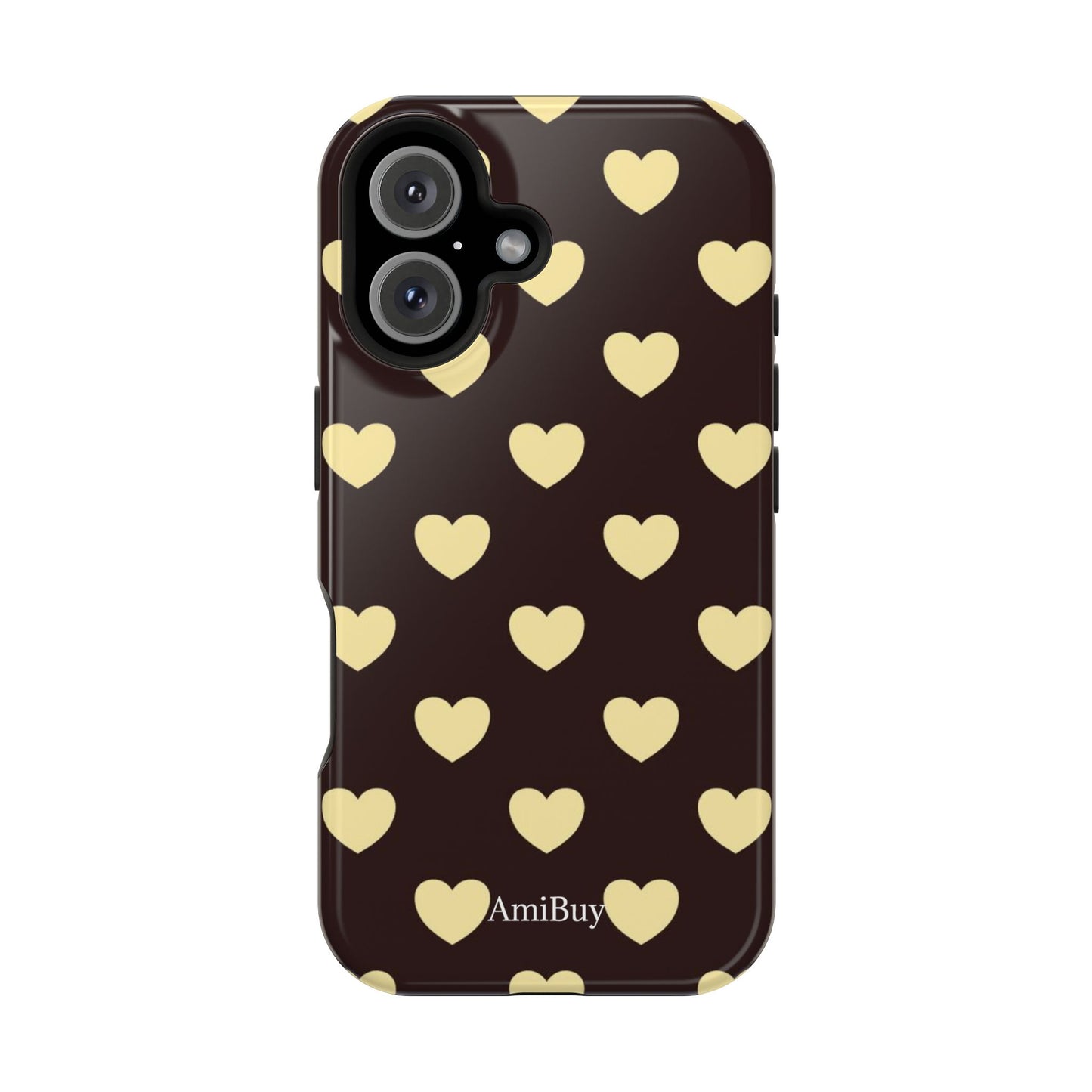 Heart Pattern Magnetic Impact-Resistant Phone Case