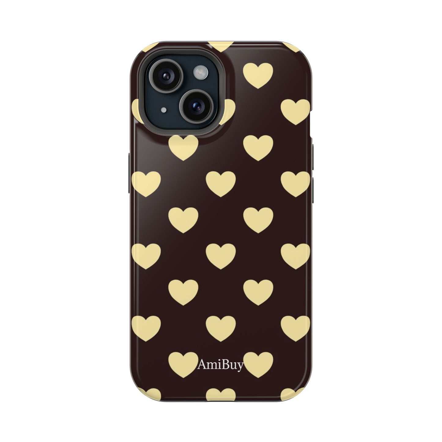 Heart Pattern Magnetic Impact-Resistant Phone Case