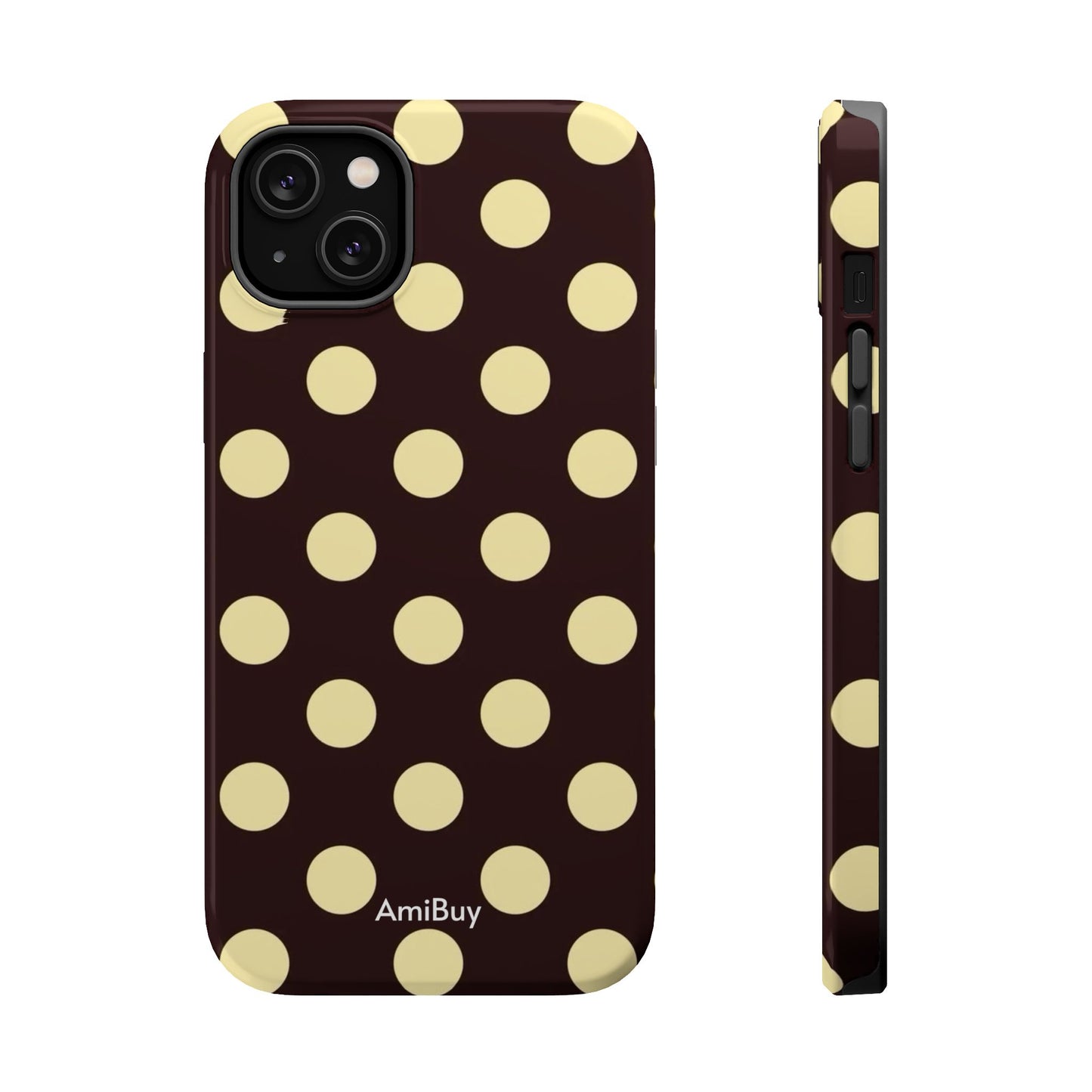 Polka Dot Magnetic Impact Phone Case — Protective Stylish Phone Cover