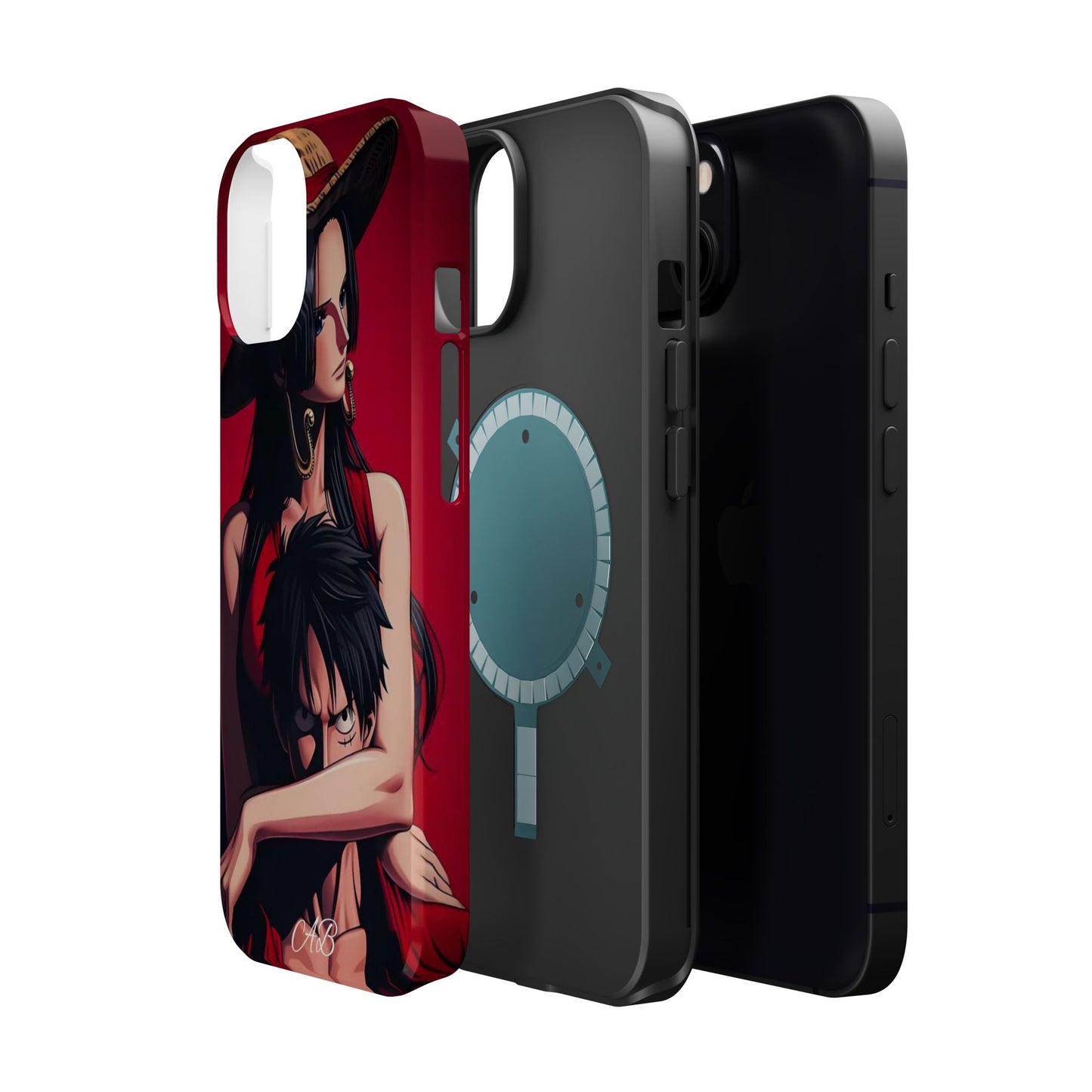 Anime Straw Hat Couple Magnetic Impact-Resistant Phone Case