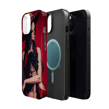 Anime Straw Hat Couple Magnetic Impact-Resistant Phone Case