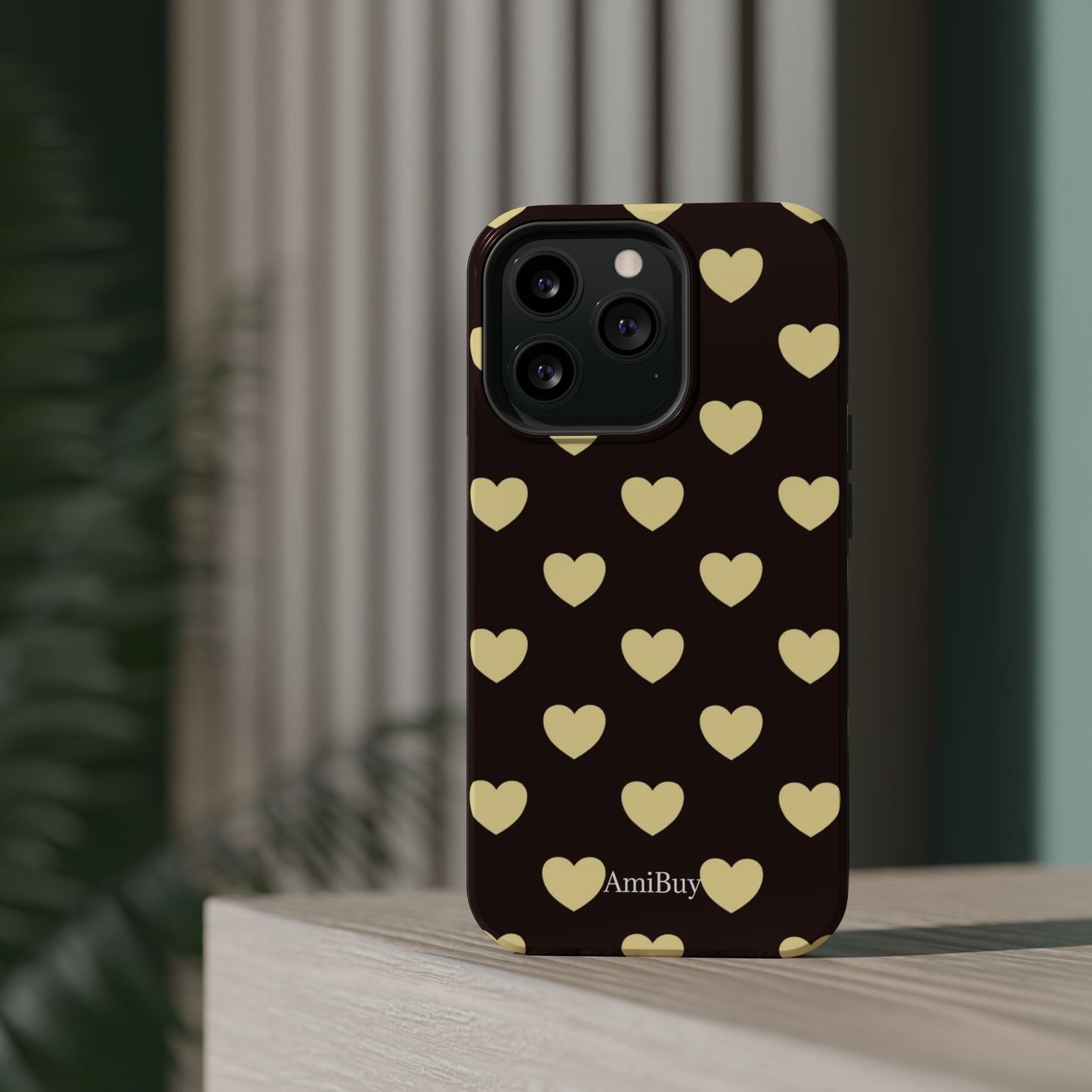 Heart Pattern Magnetic Impact-Resistant Phone Case