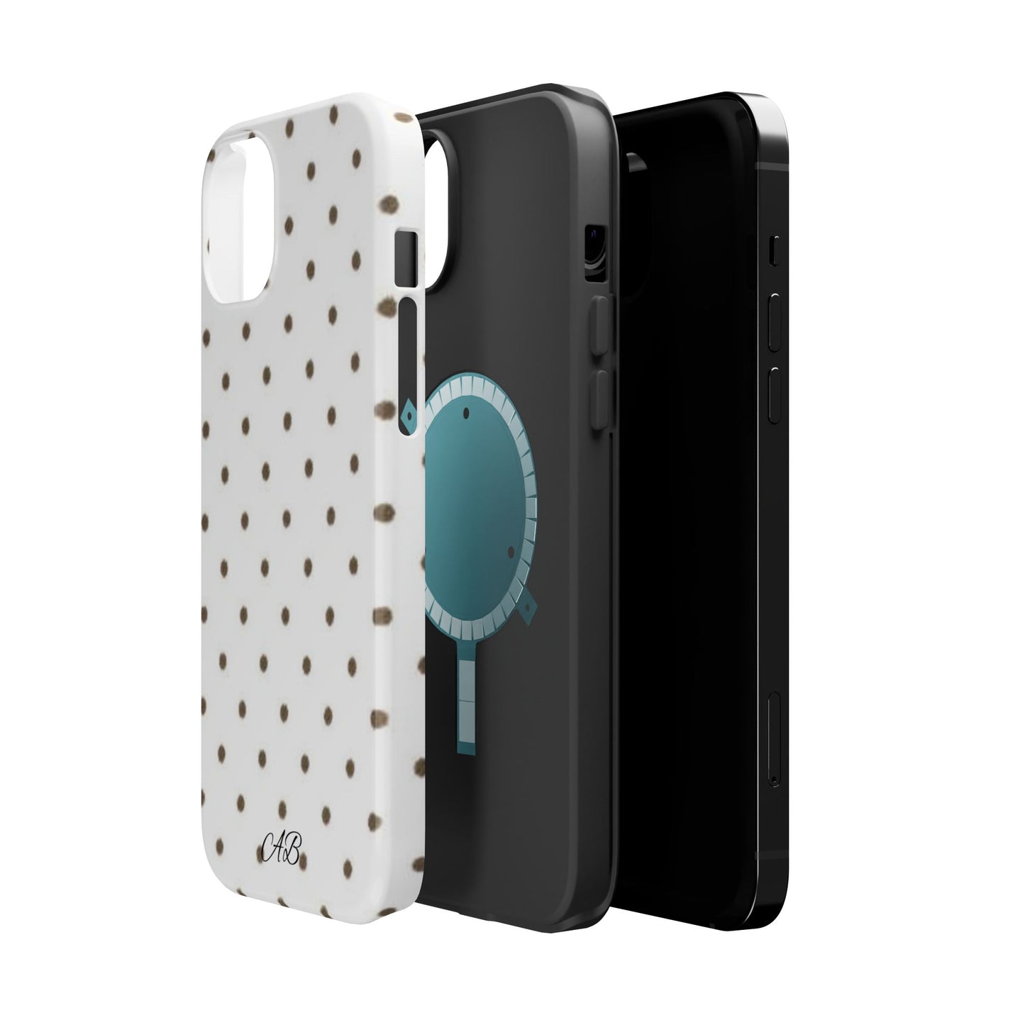 Polka Dot Magnetic Impact-Resistant Phone Case
