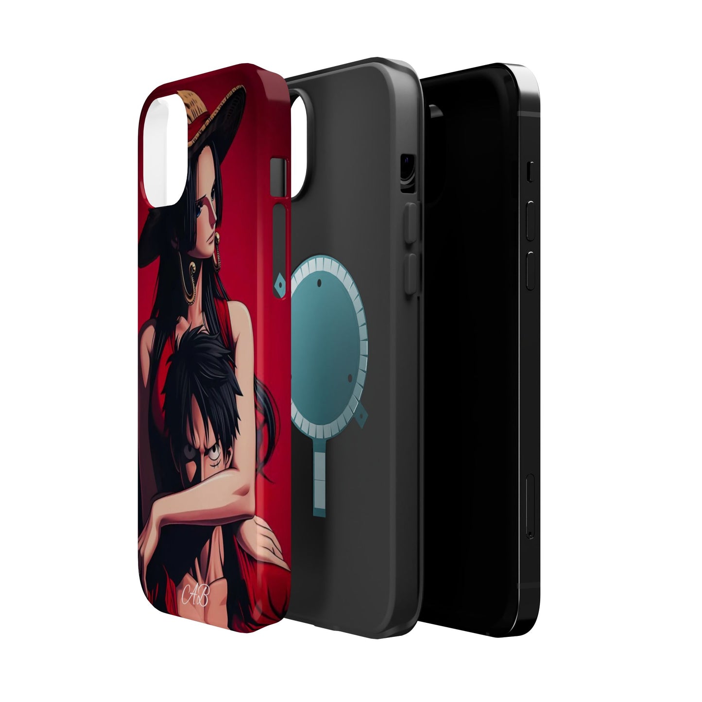 Anime Straw Hat Couple Magnetic Impact-Resistant Phone Case