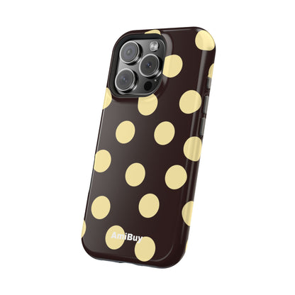 Polka Dot Magnetic Impact Phone Case — Protective iPhone Cover