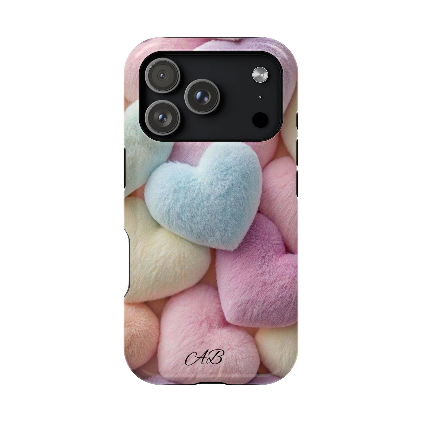 Pastel Heart Pattern Magnetic Impact-Resistant Phone Case