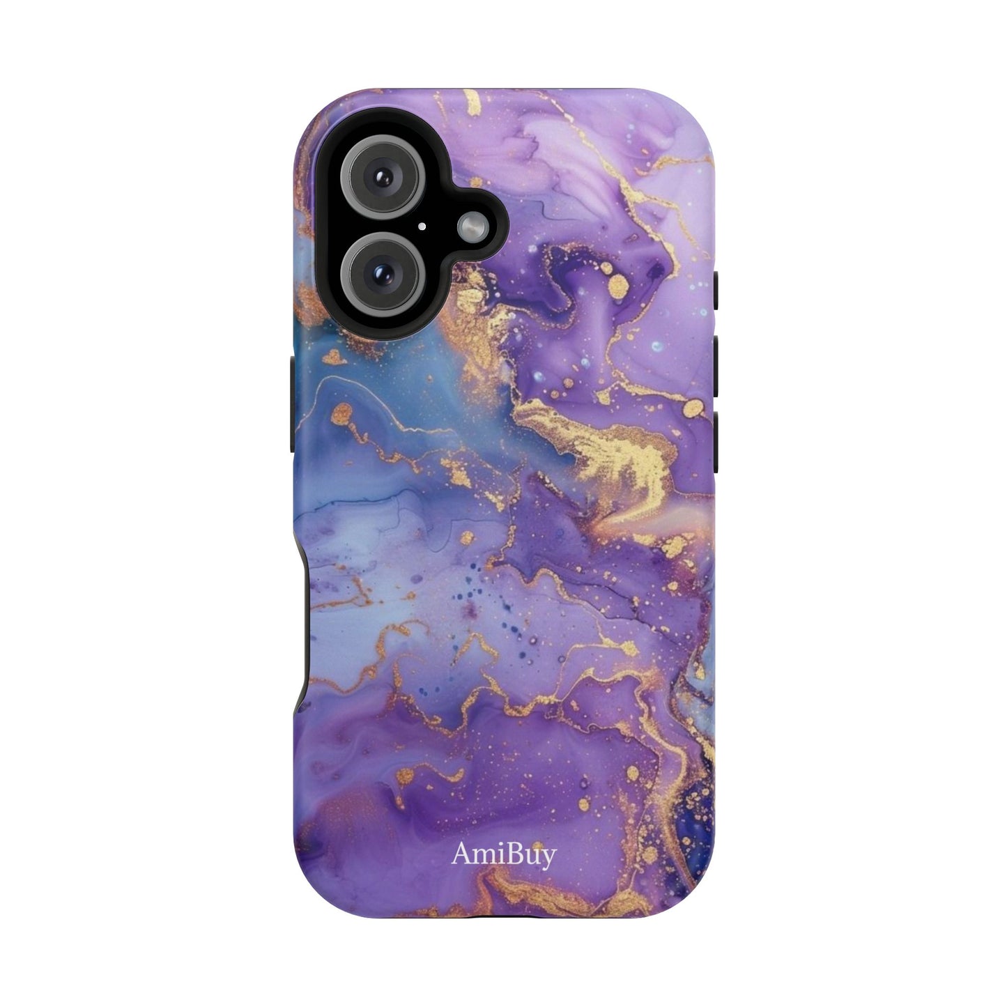 Purple Marble Magnetic Impact-Resistant Phone Case