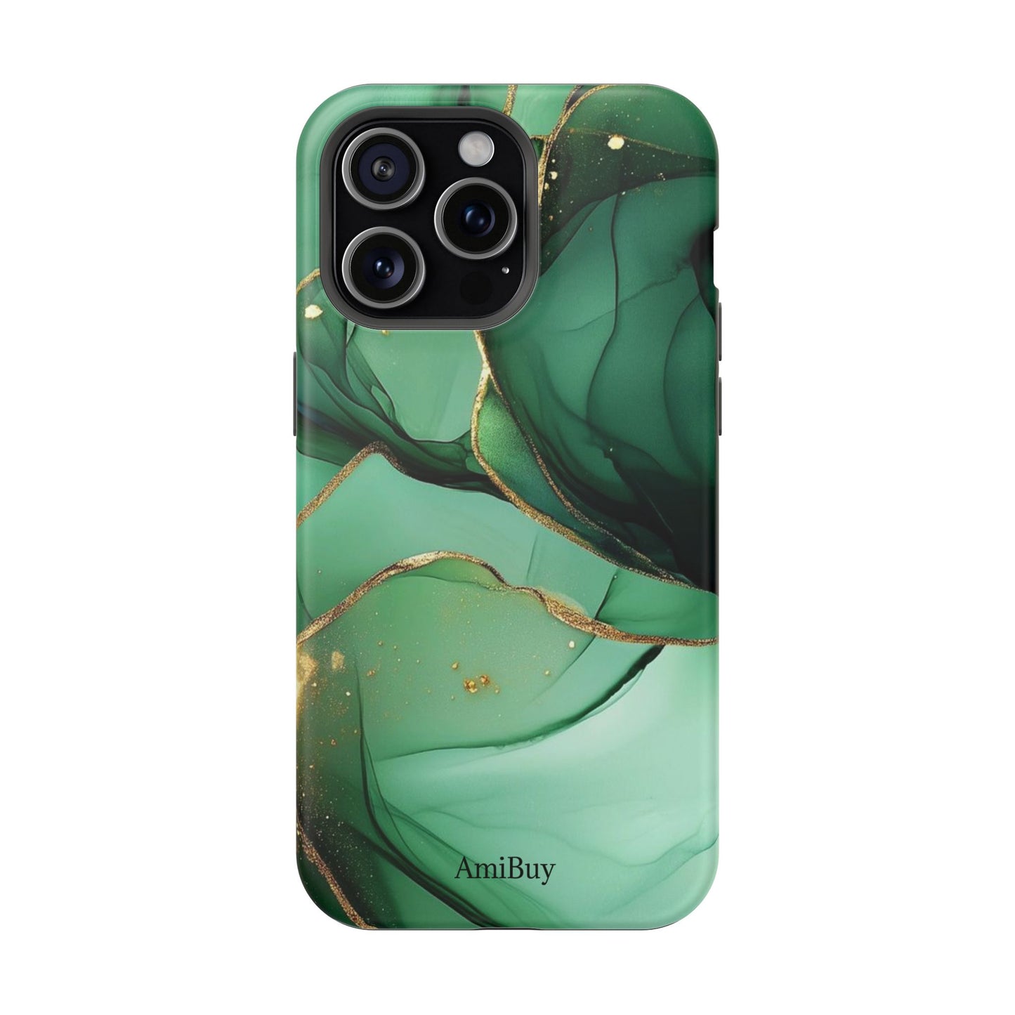 Green Marble Magnetic Impact-Resistant Phone Case