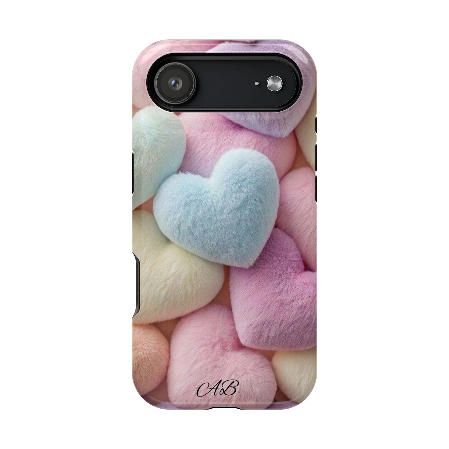 Pastel Heart Pattern Magnetic Impact-Resistant Phone Case