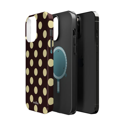 Polka Dot Magnetic Impact Phone Case — Protective Stylish Phone Cover