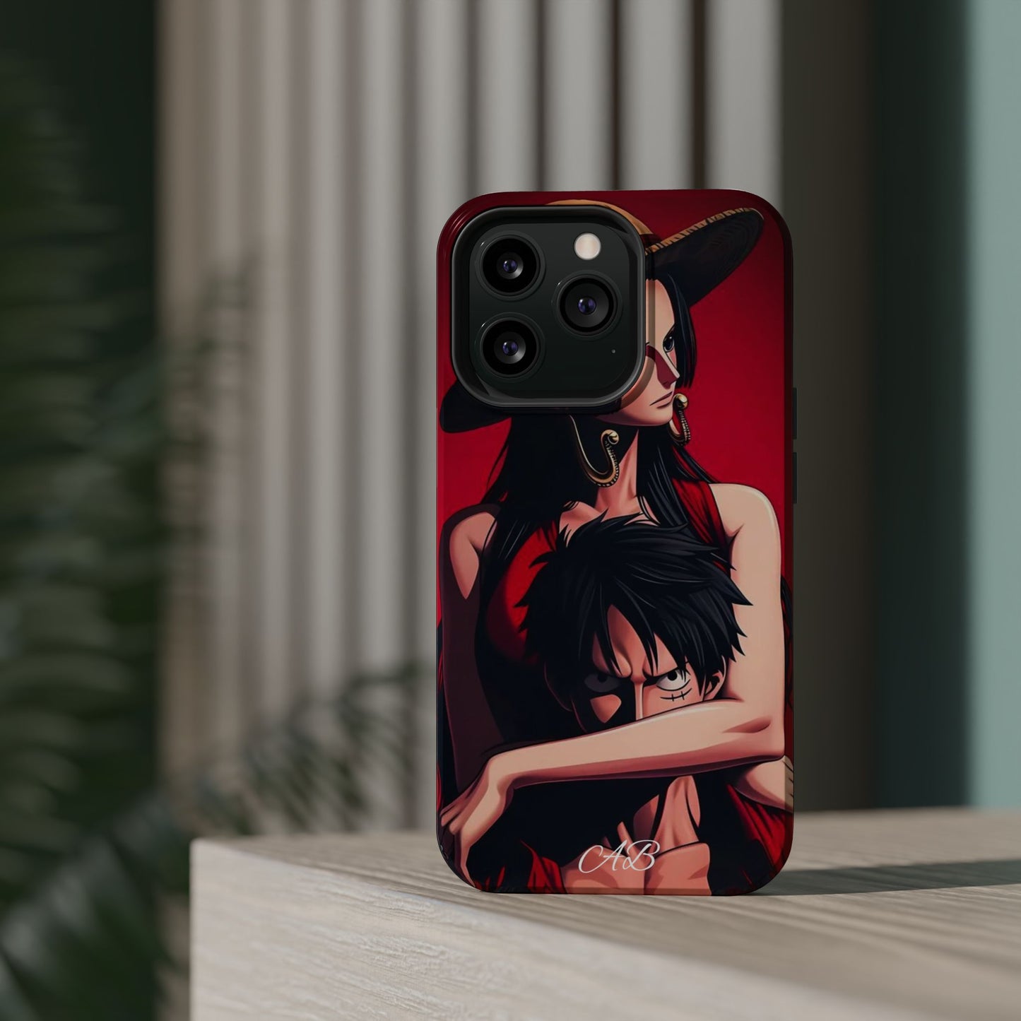 Anime Straw Hat Couple Magnetic Impact-Resistant Phone Case