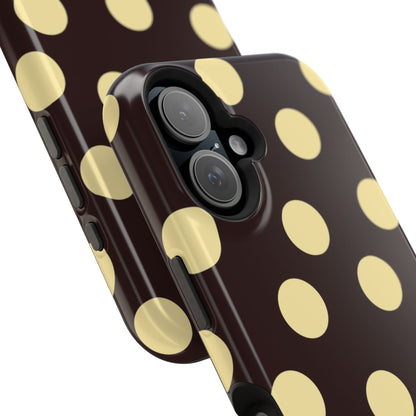 Polka Dot Magnetic Impact Phone Case — Protective iPhone Cover
