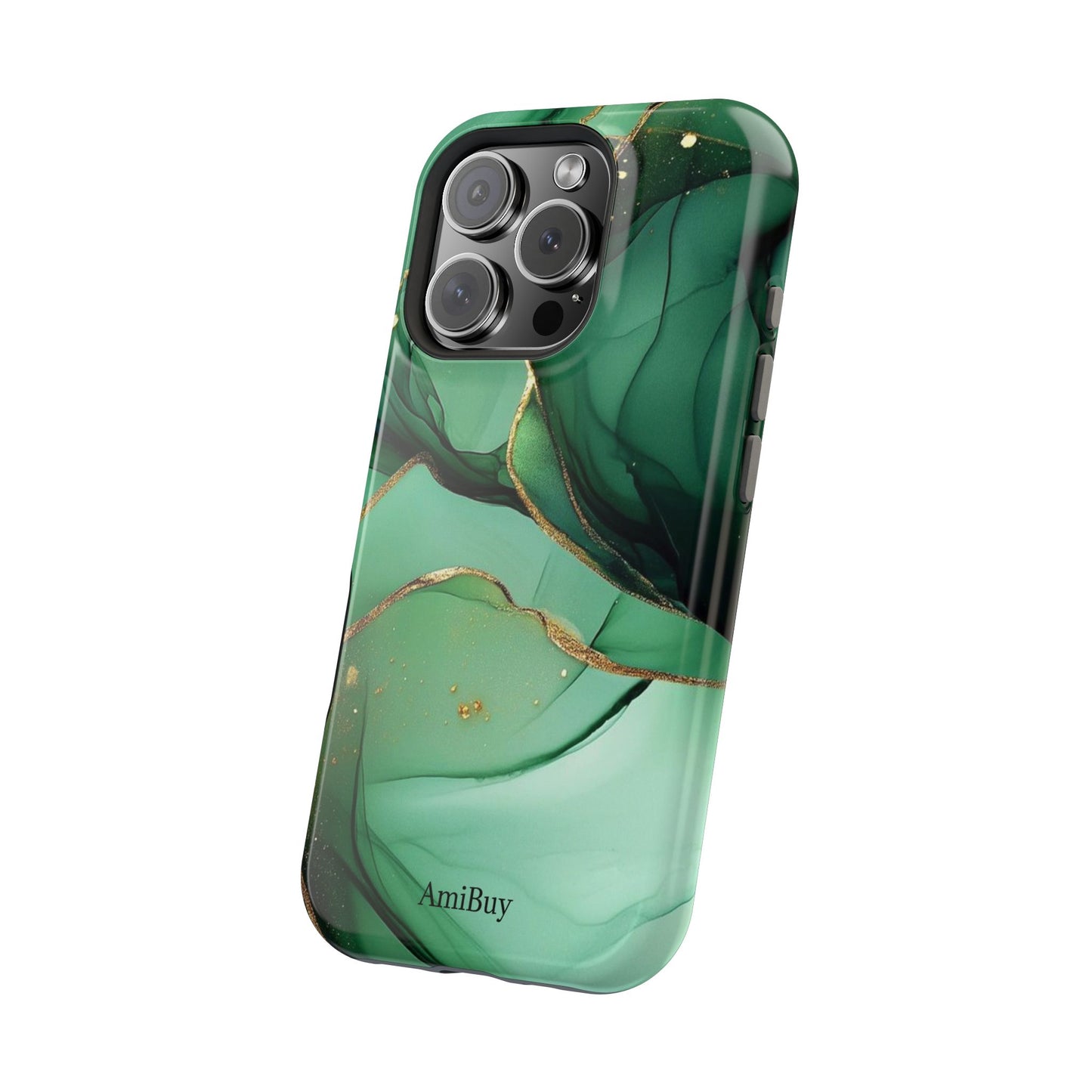 Green Marble Magnetic Impact-Resistant Phone Case