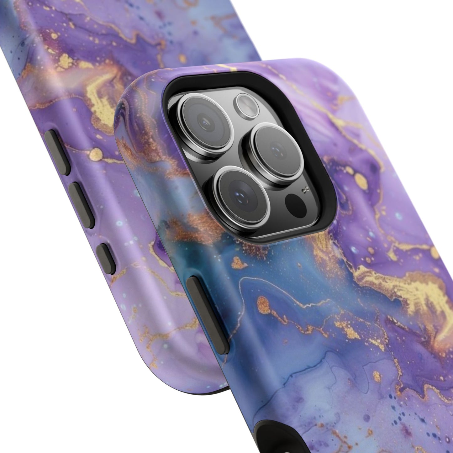 Purple Marble Magnetic Impact-Resistant Phone Case