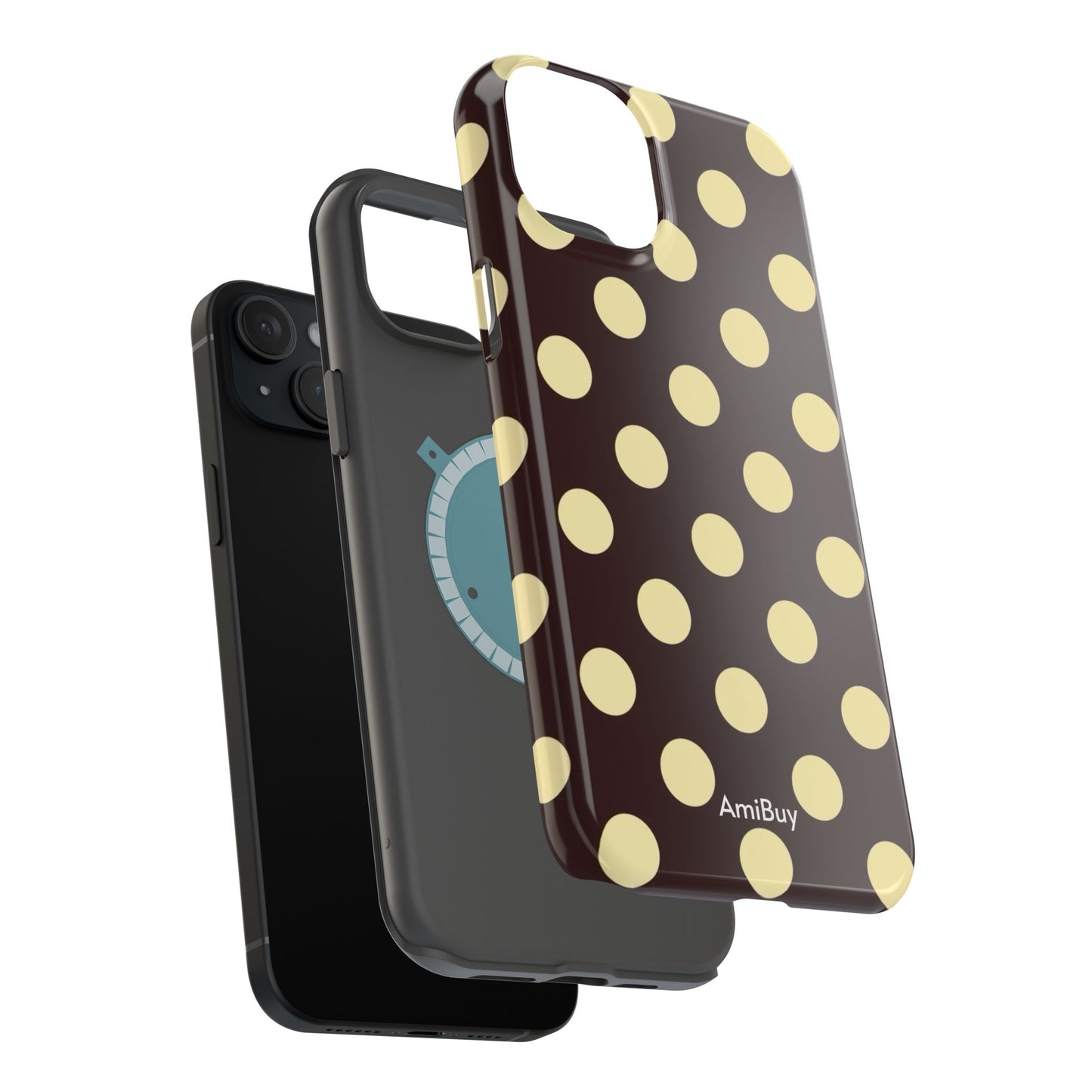 Polka Dot Magnetic Impact Phone Case — Protective Stylish Phone Cover