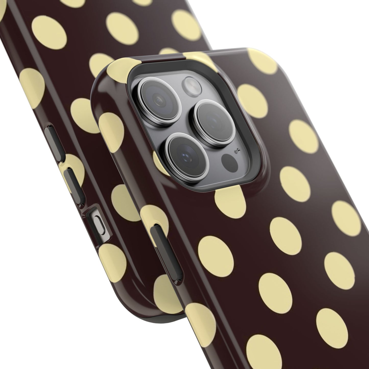 Polka Dot Magnetic Impact Phone Case — Protective Stylish Phone Cover