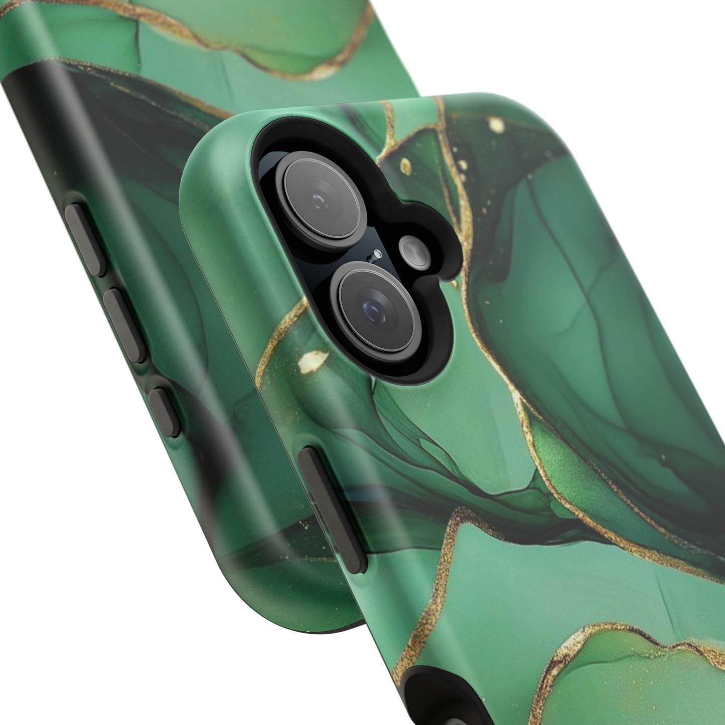 Green Marble Magnetic Impact-Resistant Phone Case