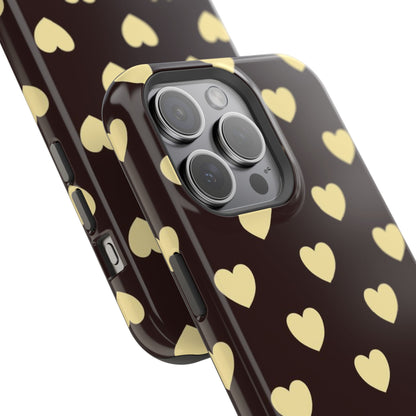 Heart Pattern Magnetic Impact-Resistant Phone Case