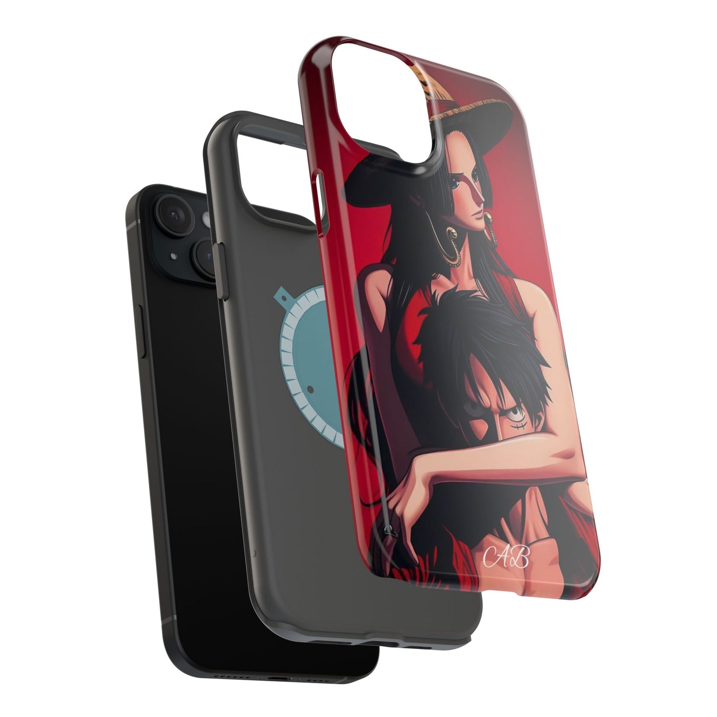Anime Straw Hat Couple Magnetic Impact-Resistant Phone Case