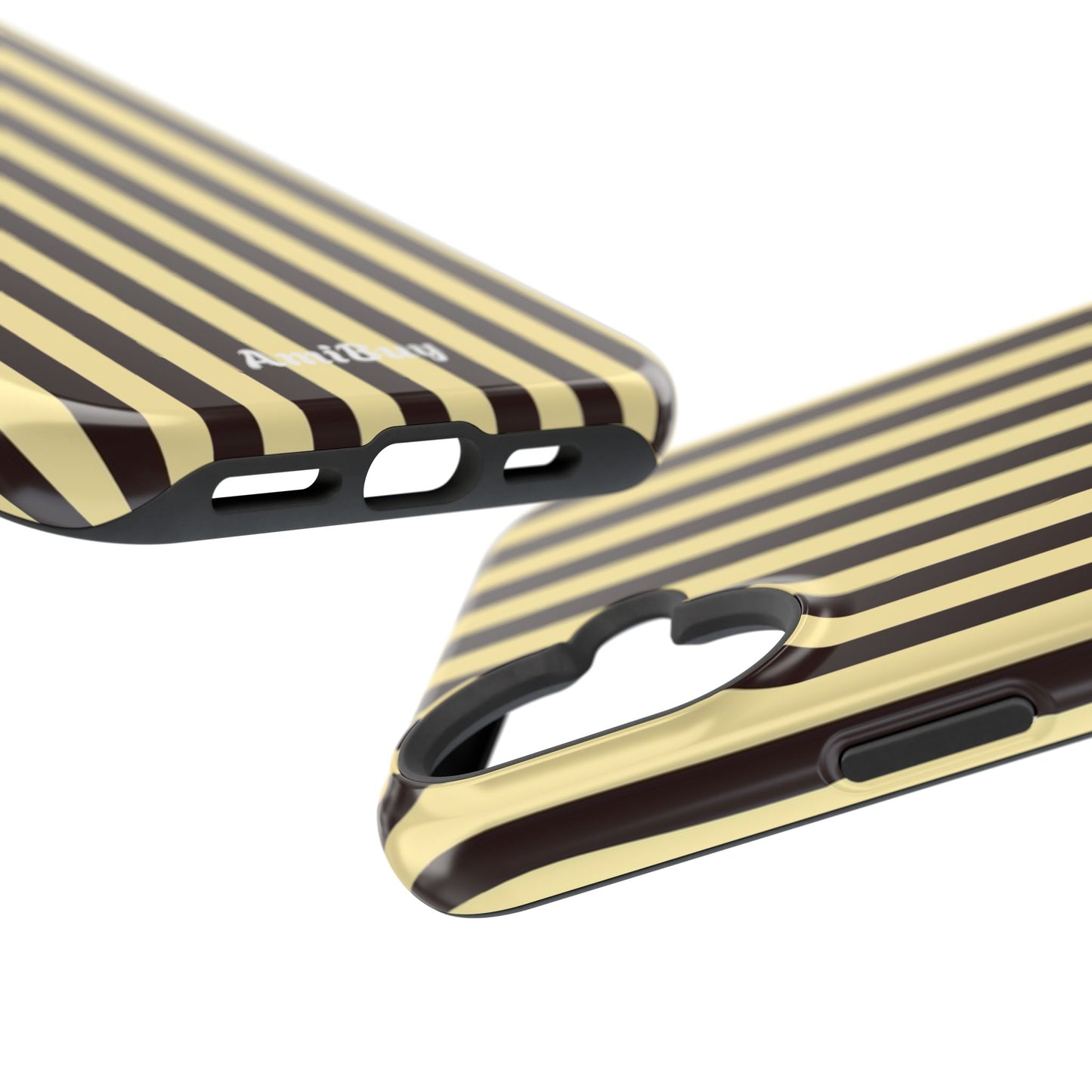 Striped Retro Phone Case — Magnetic Impact-Resistant