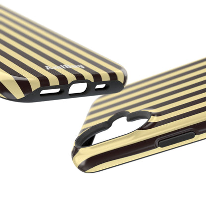 Striped Retro Phone Case — Magnetic Impact-Resistant