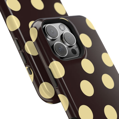 Polka Dot Magnetic Impact Phone Case — Protective iPhone Cover