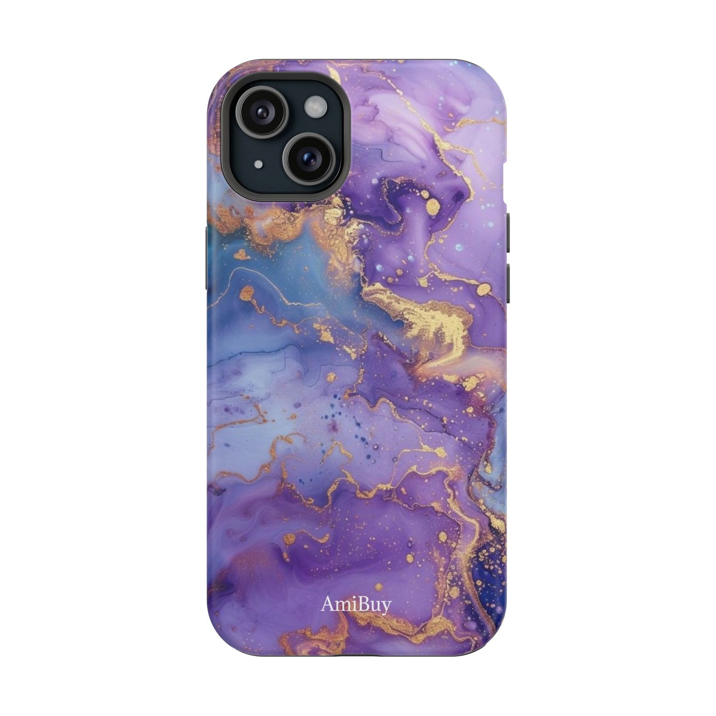 Purple Marble Magnetic Impact-Resistant Phone Case
