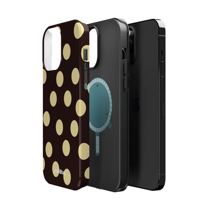 Polka Dot Magnetic Impact Phone Case — Protective iPhone Cover