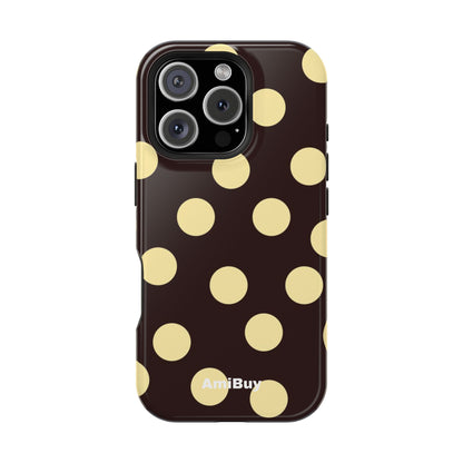 Polka Dot Magnetic Impact Phone Case — Protective iPhone Cover