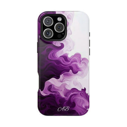 Purple Marble Smoke Phone Case — Magnetic Impact-Resistant