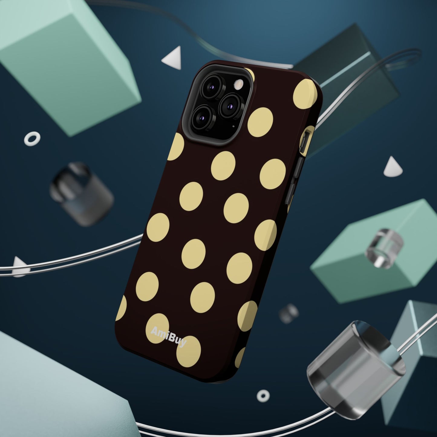 Polka Dot Magnetic Impact Phone Case — Protective iPhone Cover