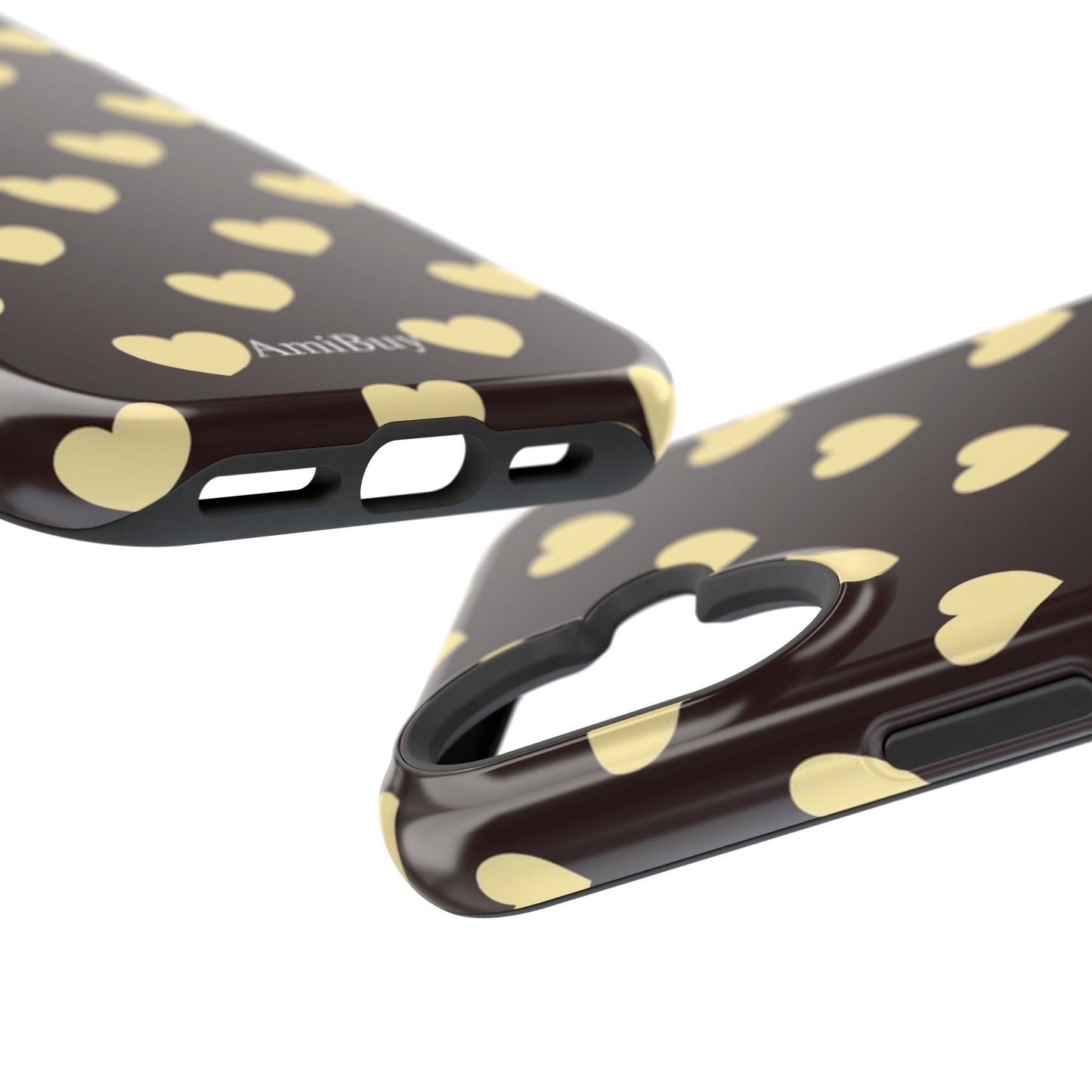 Heart Pattern Magnetic Impact-Resistant Phone Case