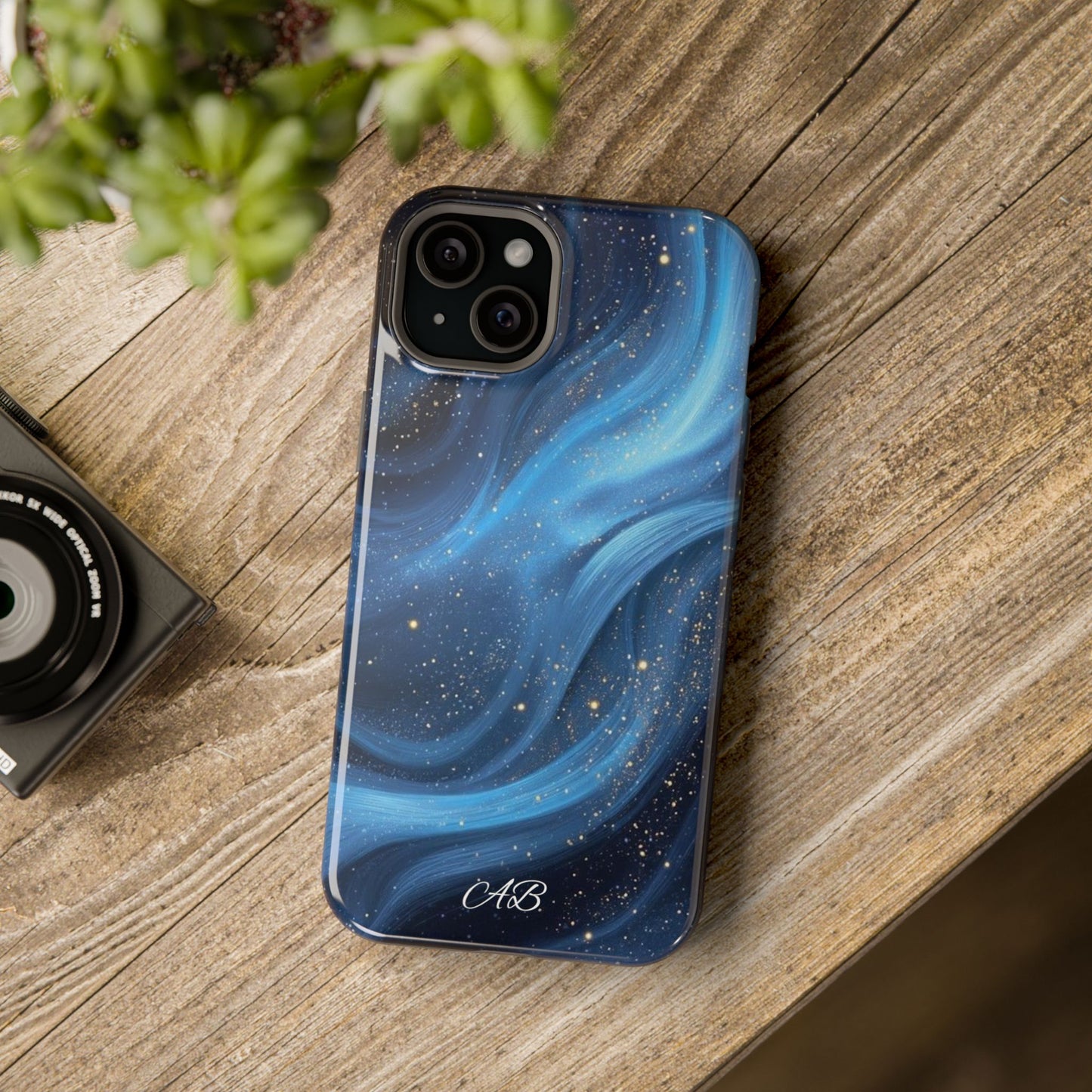 Blue Galaxy Magnetic Impact Phone Case
