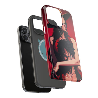 Anime Straw Hat Couple Magnetic Impact-Resistant Phone Case