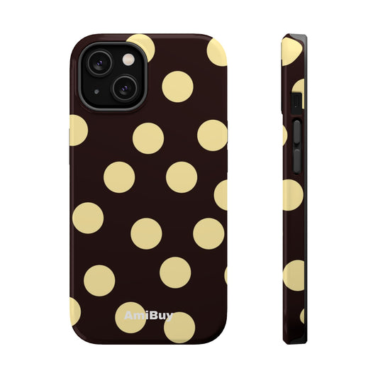 Polka Dot Magnetic Impact Phone Case — Protective iPhone Cover