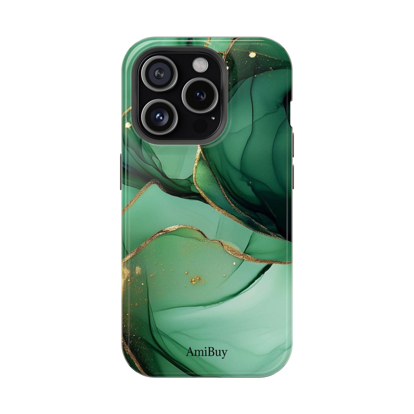 Green Marble Magnetic Impact-Resistant Phone Case