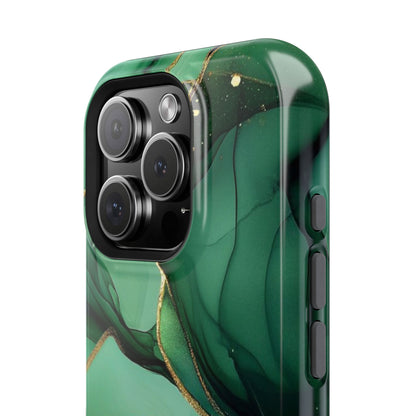 Green Marble Magnetic Impact-Resistant Phone Case