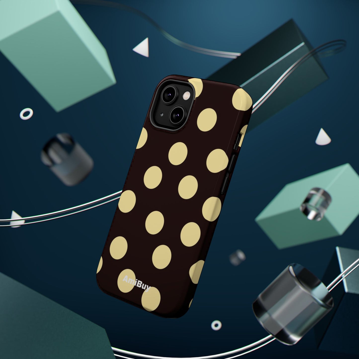 Polka Dot Magnetic Impact Phone Case — Protective iPhone Cover
