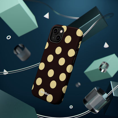 Polka Dot Magnetic Impact Phone Case — Protective iPhone Cover