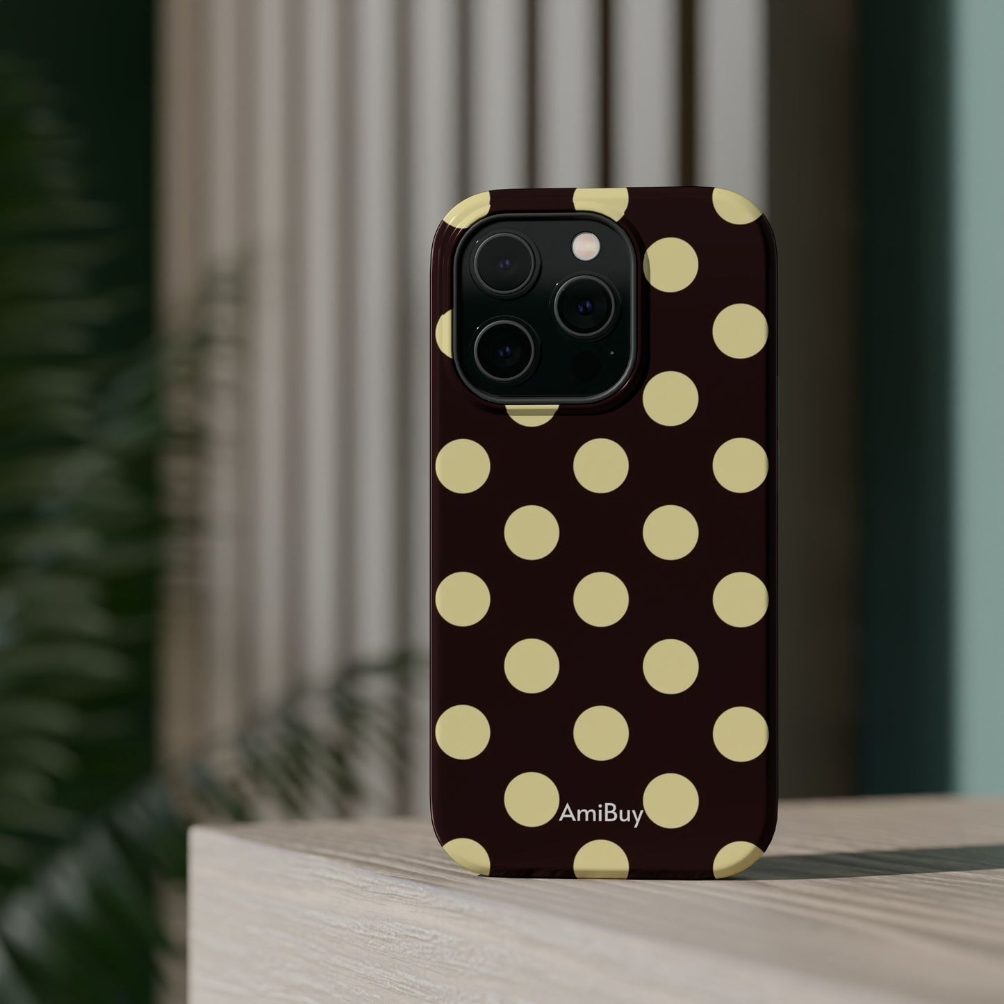 Polka Dot Magnetic Impact Phone Case — Protective Stylish Phone Cover