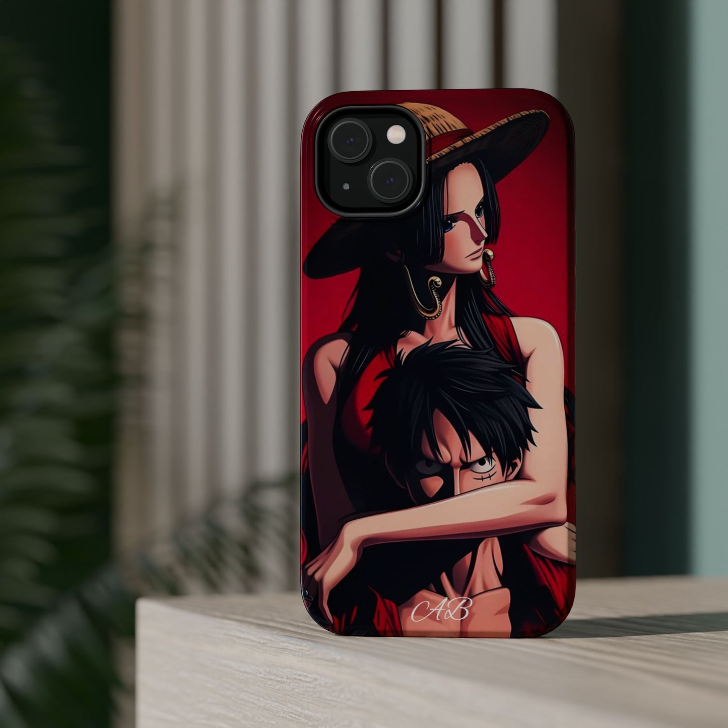 Anime Straw Hat Couple Magnetic Impact-Resistant Phone Case