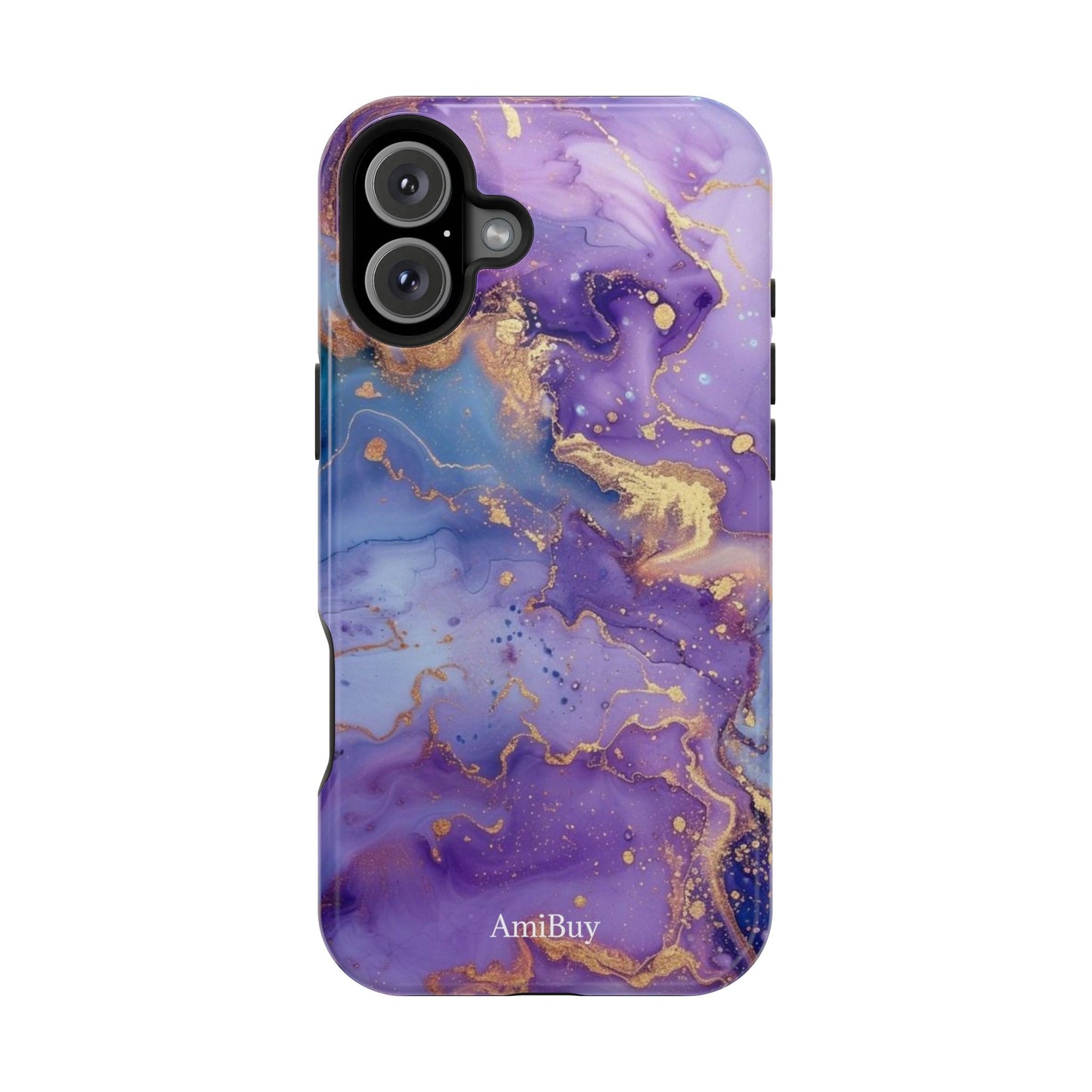 Purple Marble Magnetic Impact-Resistant Phone Case