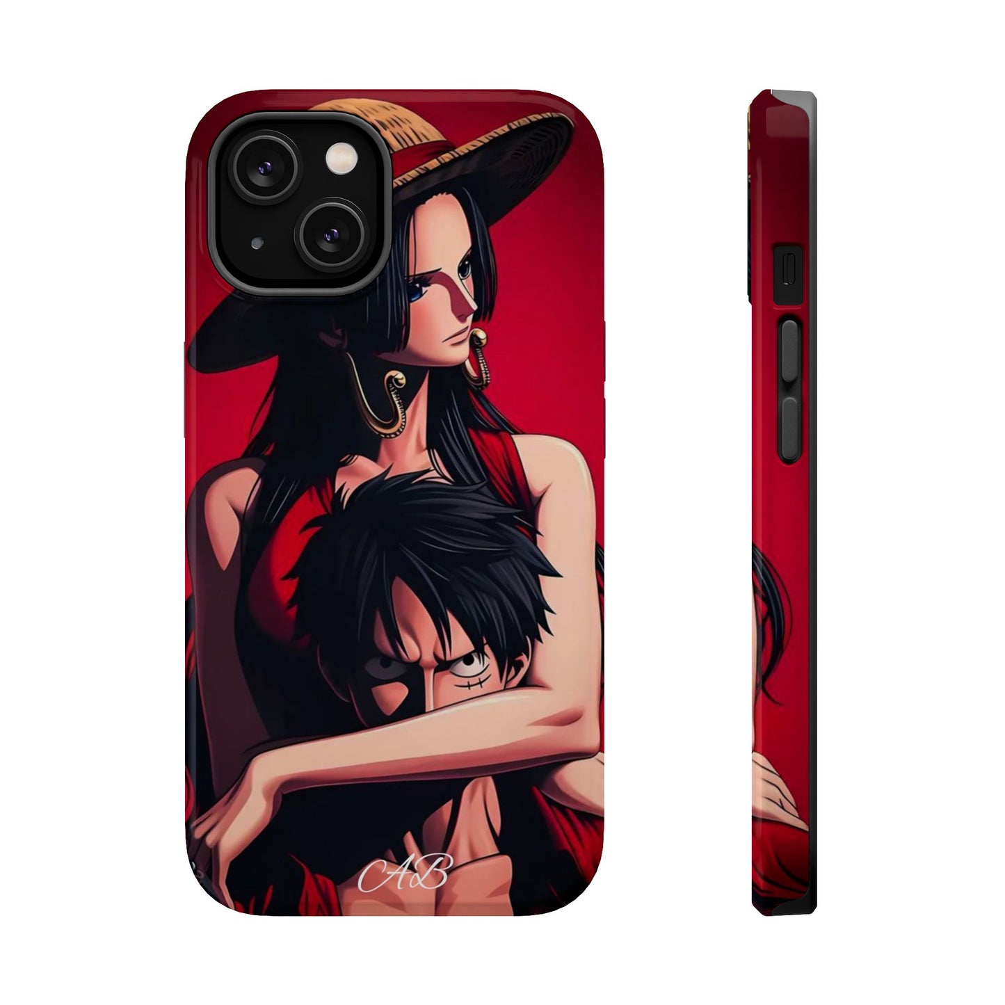 Anime Straw Hat Couple Magnetic Impact-Resistant Phone Case