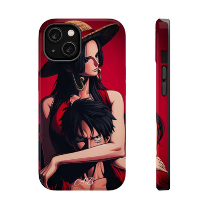 Anime Straw Hat Couple Magnetic Impact-Resistant Phone Case
