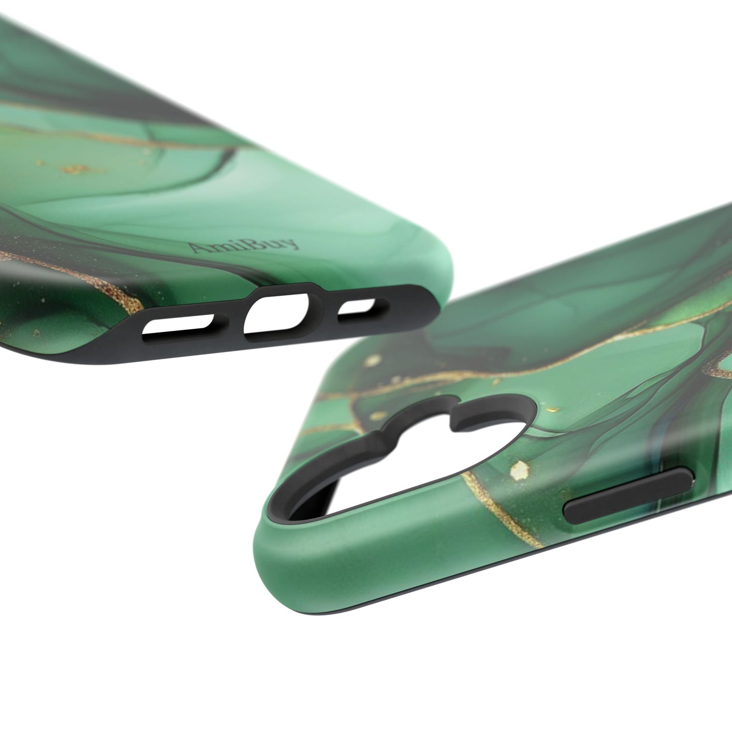 Green Marble Magnetic Impact-Resistant Phone Case