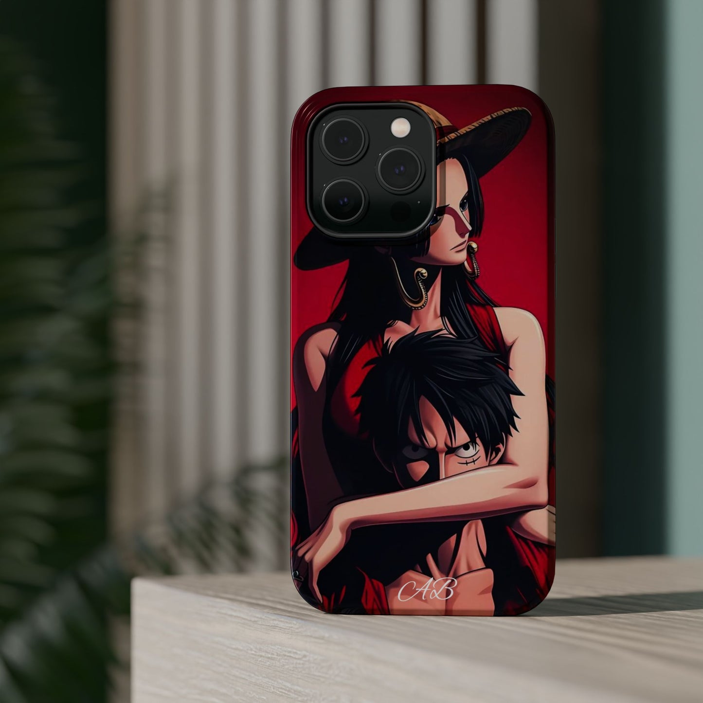 Anime Straw Hat Couple Magnetic Impact-Resistant Phone Case