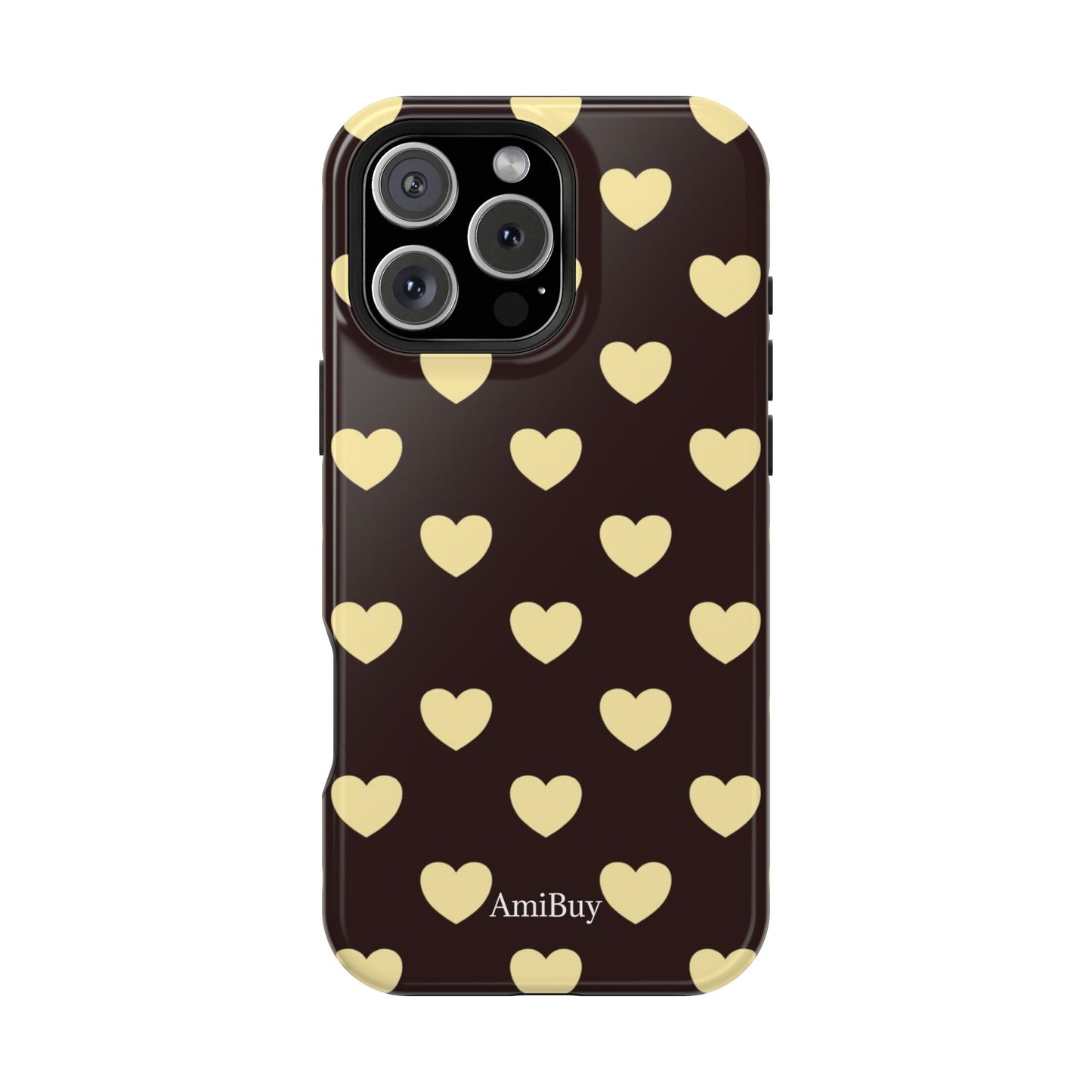 Heart Pattern Magnetic Impact-Resistant Phone Case