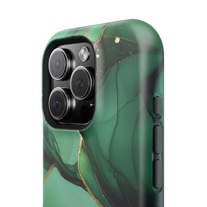 Green Marble Magnetic Impact-Resistant Phone Case