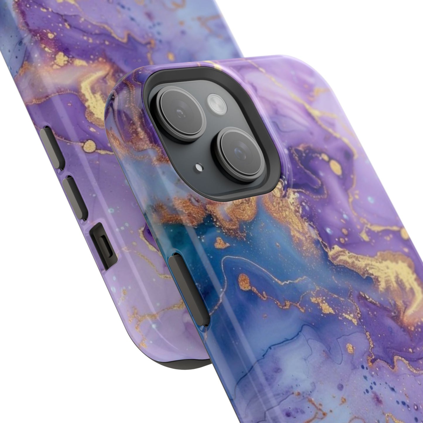 Purple Marble Magnetic Impact-Resistant Phone Case